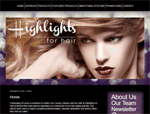 Tablet Screenshot of highlightsforhairsalon.com